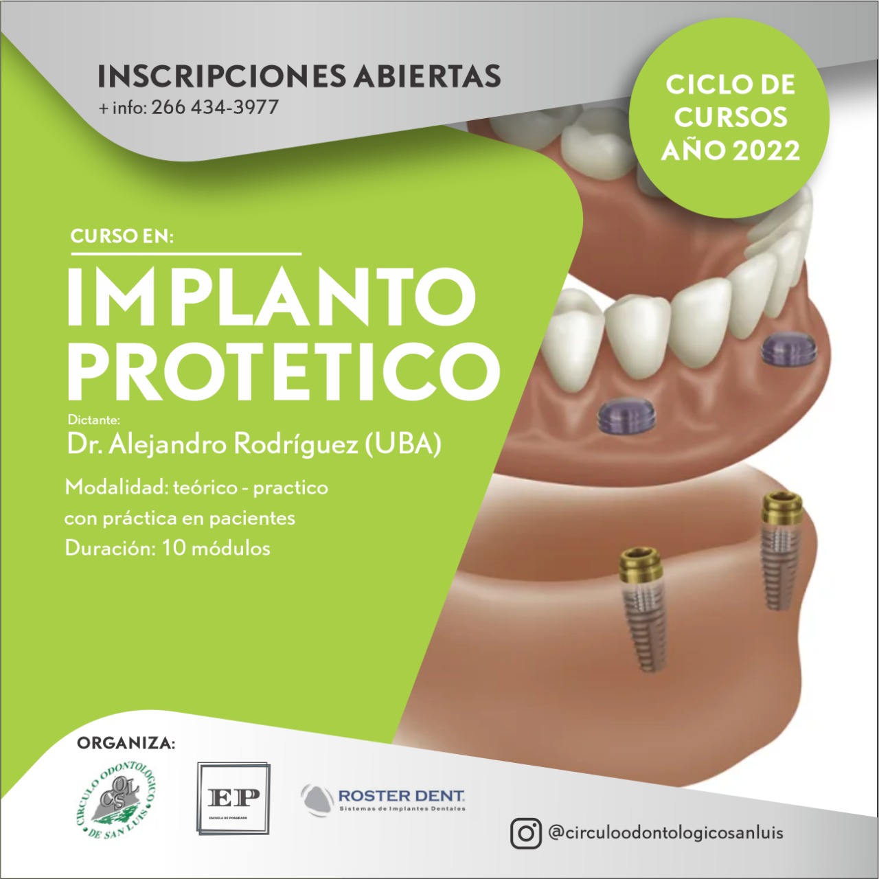 Curso implanto-protetico. Dr. Alejandro Rodríguez